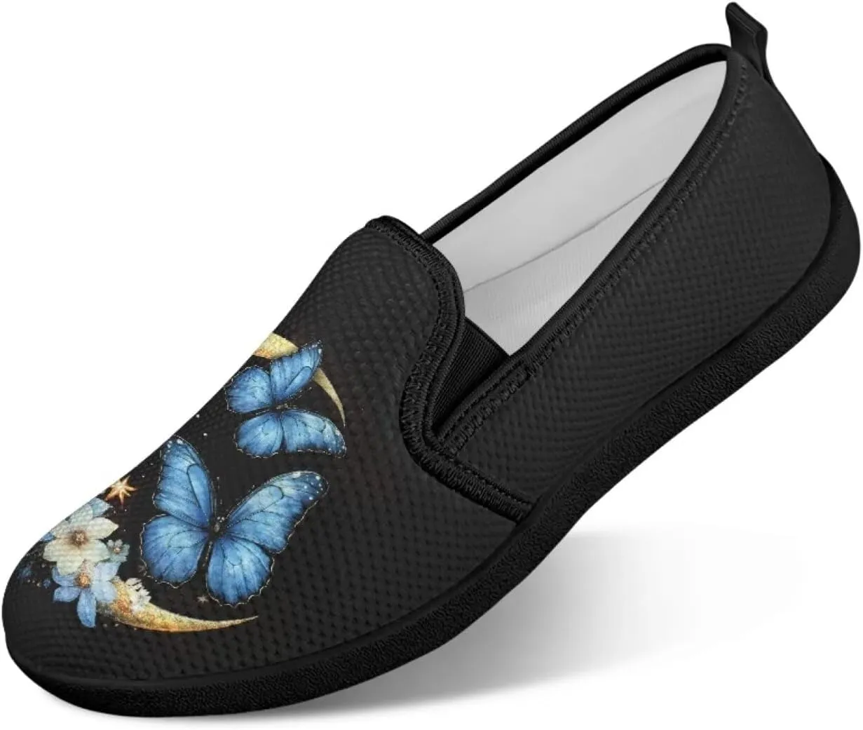 Slip On Shoes for Women Breathable Mesh Low Top Flats Lightweight Non-Slip Sneakers for Walking Work