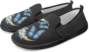 Slip On Shoes for Women Breathable Mesh Low Top Flats Lightweight Non-Slip Sneakers for Walking Work Slip On Shoes for Women Breathable Mesh Low Top Flats Lightweight Non-Slip Sneakers for Walking Work