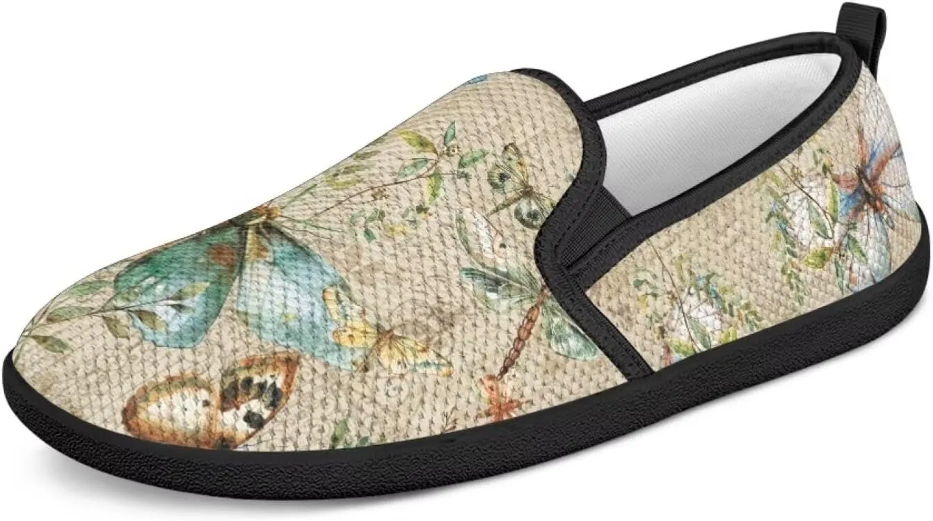 Slip On Shoes for Women Breathable Mesh Low Top Flats Lightweight Non-Slip Sneakers for Walking Work