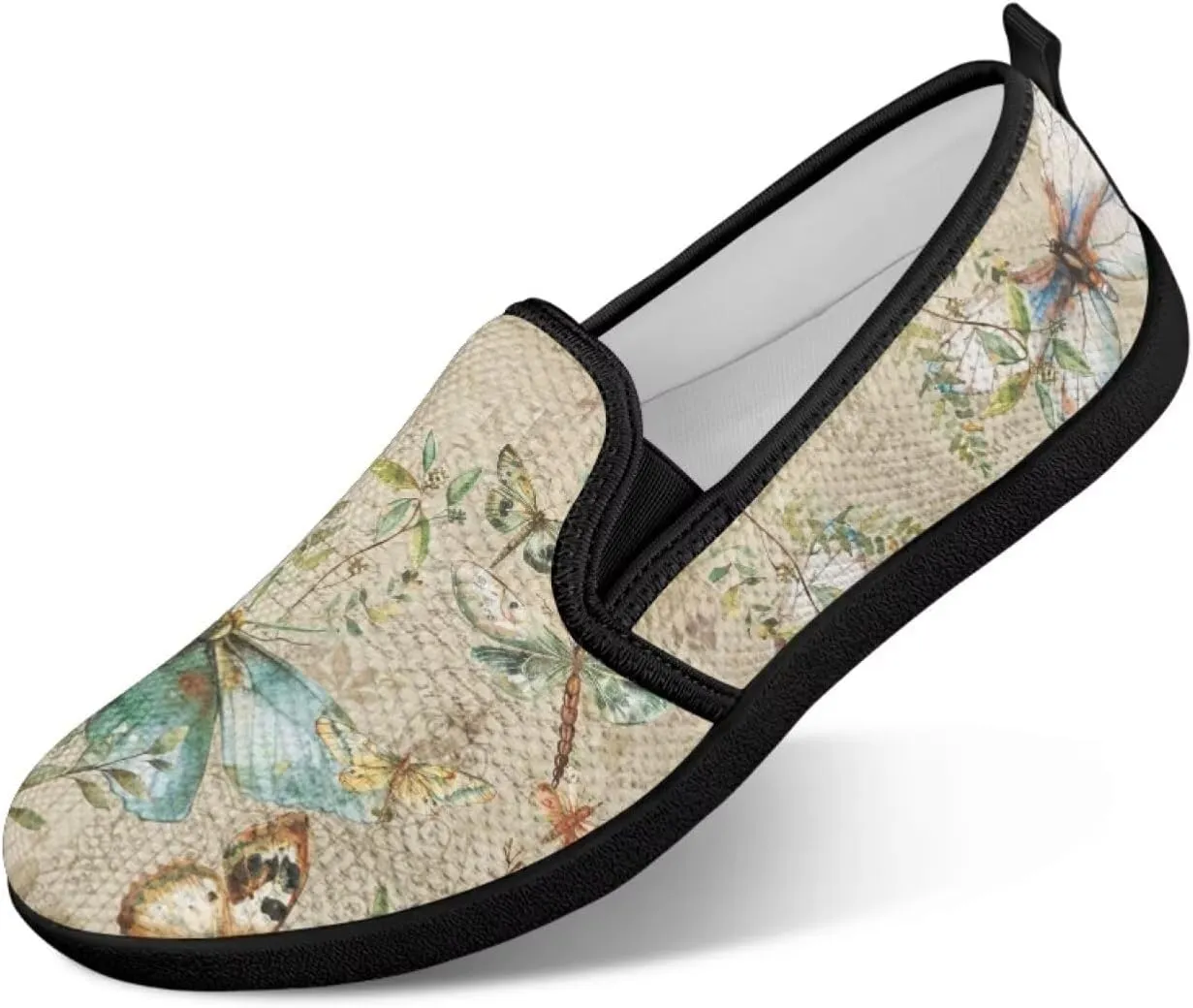 Slip On Shoes for Women Breathable Mesh Low Top Flats Lightweight Non-Slip Sneakers for Walking Work