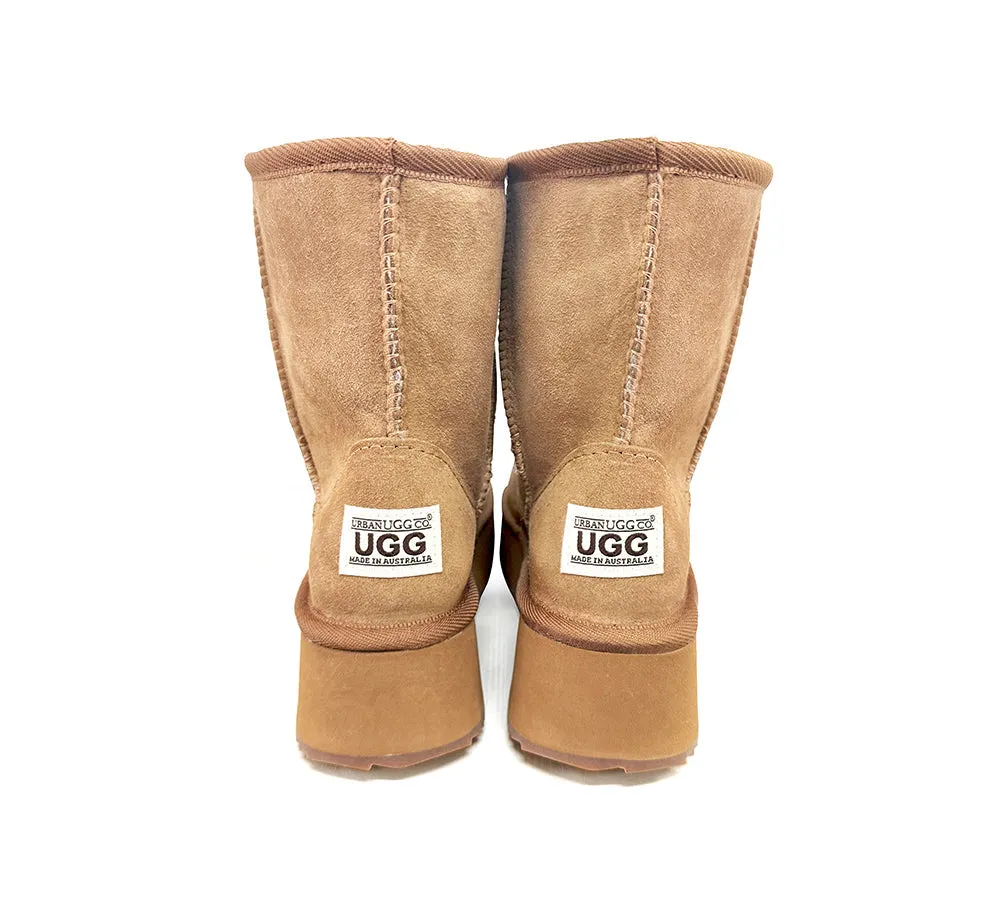Urban UGG® Australian Made Sheepskin Wool Boots Short Platform