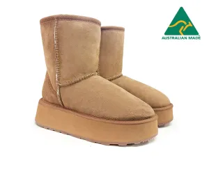 Urban UGG® Australian Made Sheepskin Wool Boots Short Platform