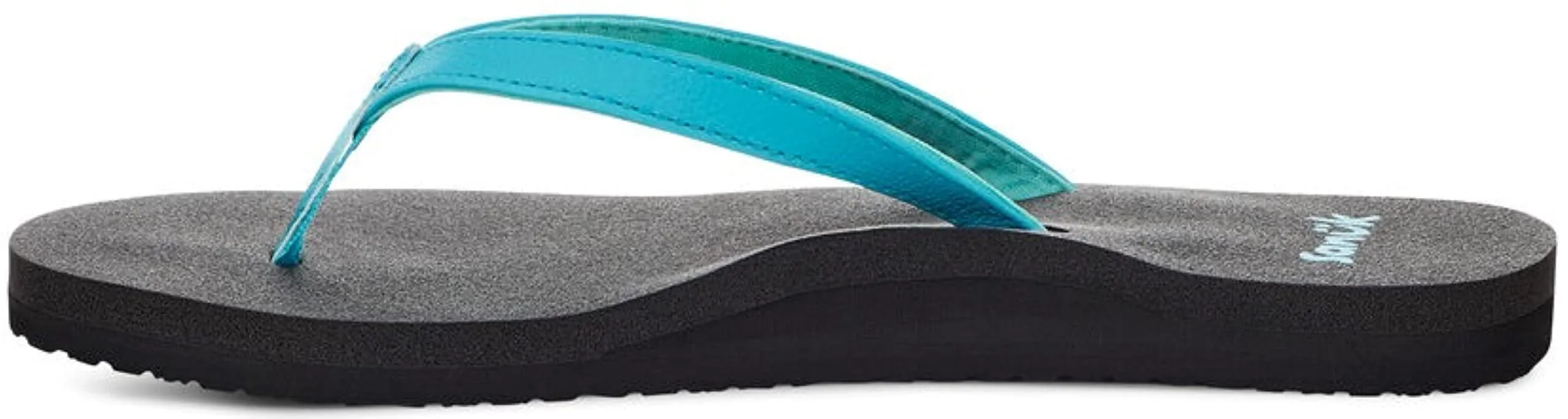 Women's Shoes Sanuk YOGA JOY Flip Flop Toe Post Sandals SWS10275 SCUBA BLUE