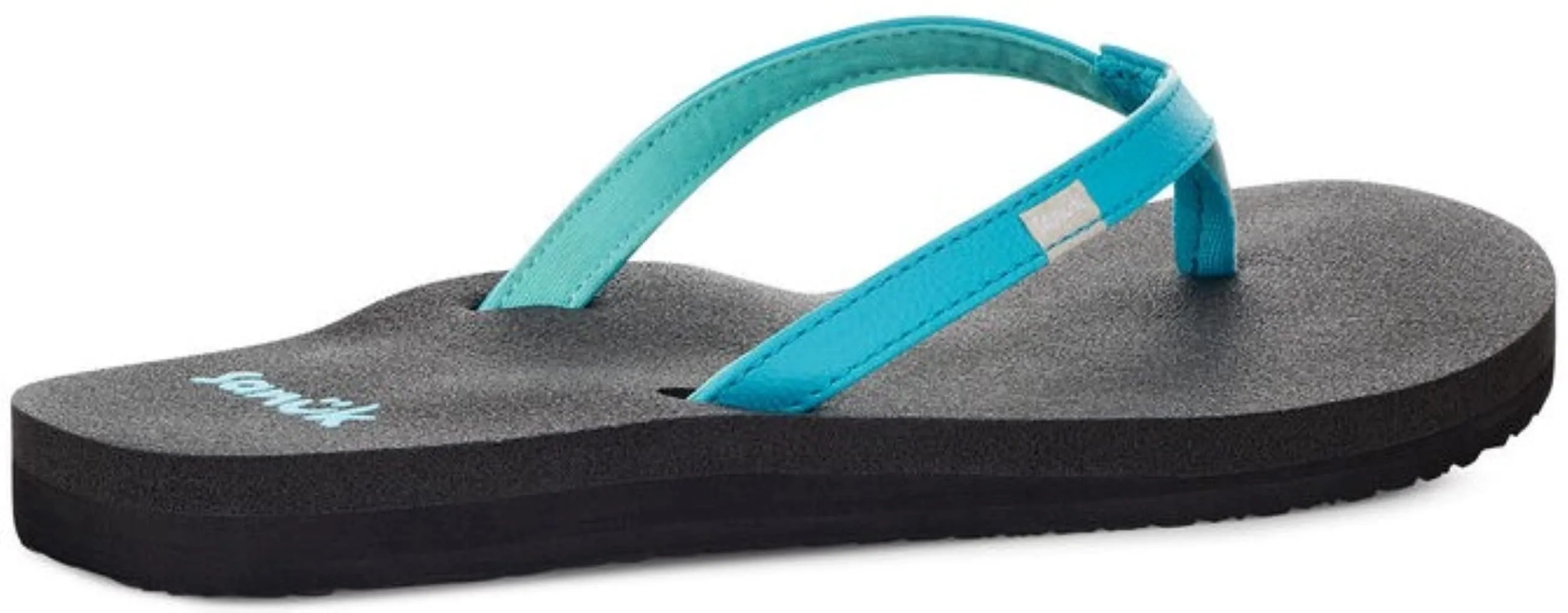 Women's Shoes Sanuk YOGA JOY Flip Flop Toe Post Sandals SWS10275 SCUBA BLUE