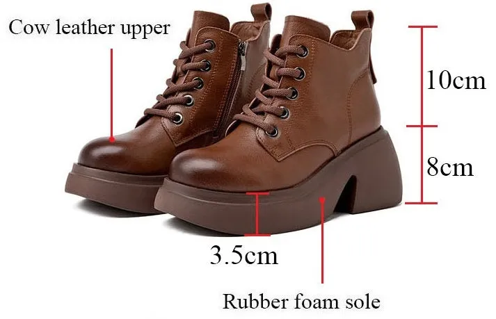 Women's Thick High-Heel Ankle Boots