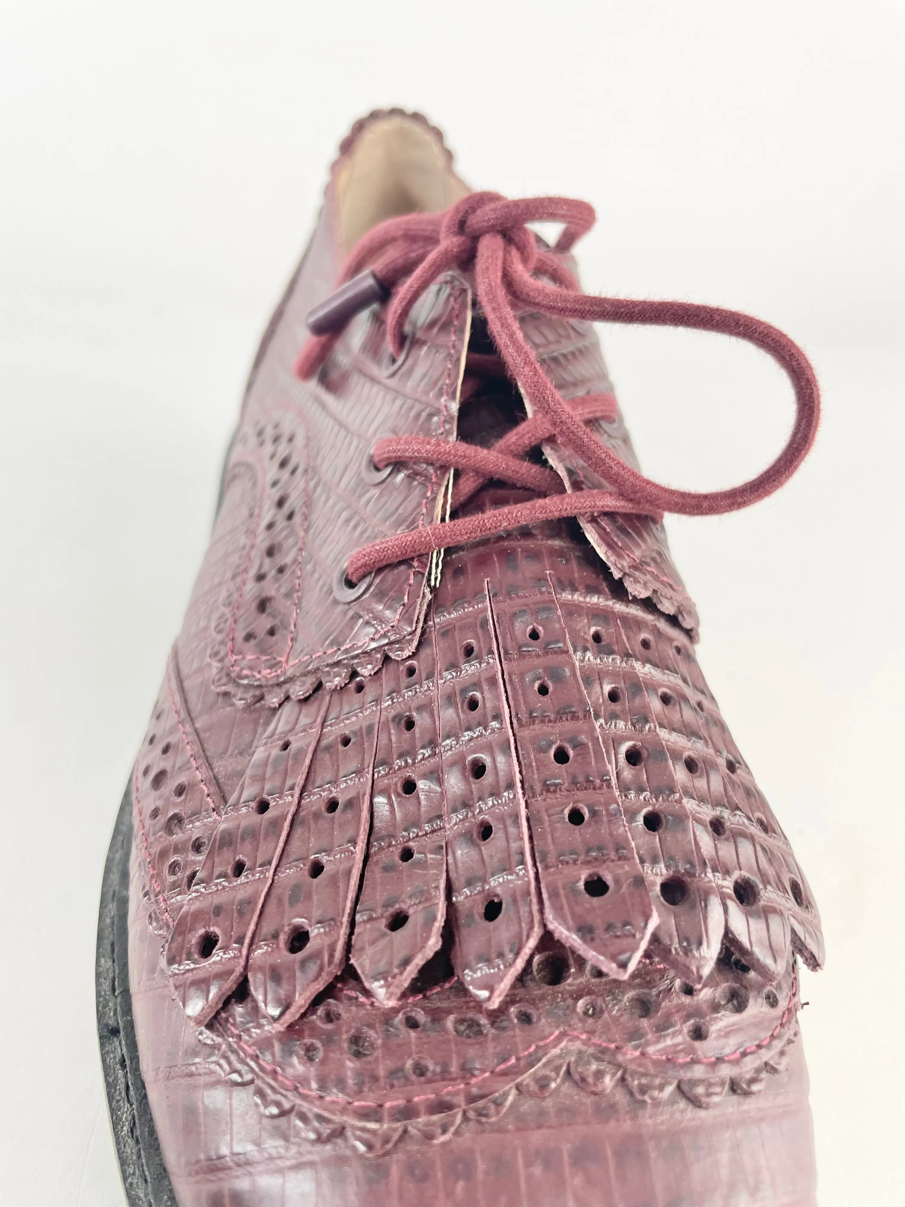 Zimmermann Maroon Platform Brogues - EU36