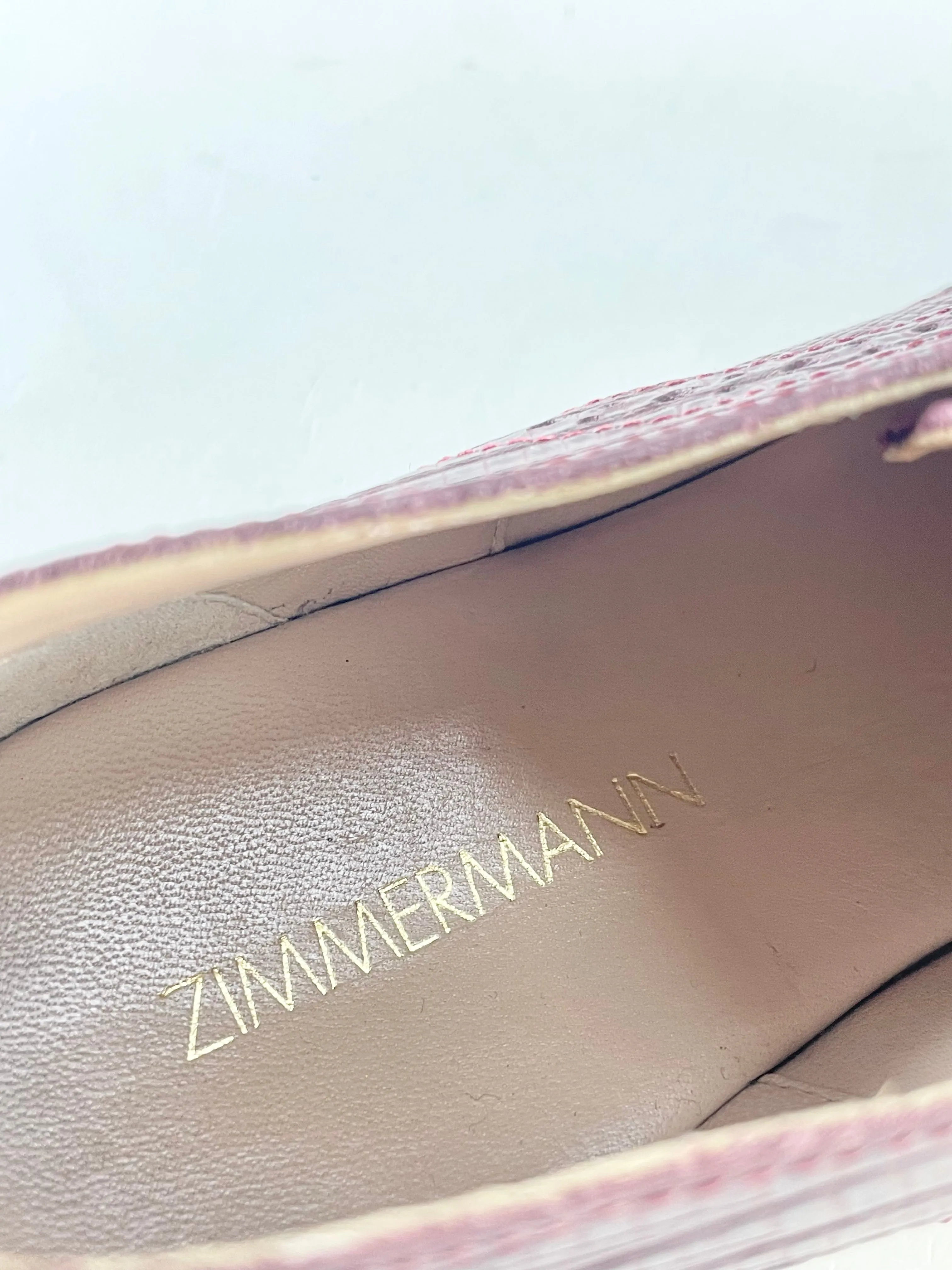Zimmermann Maroon Platform Brogues - EU36